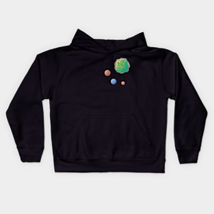 Space planet Kids Hoodie